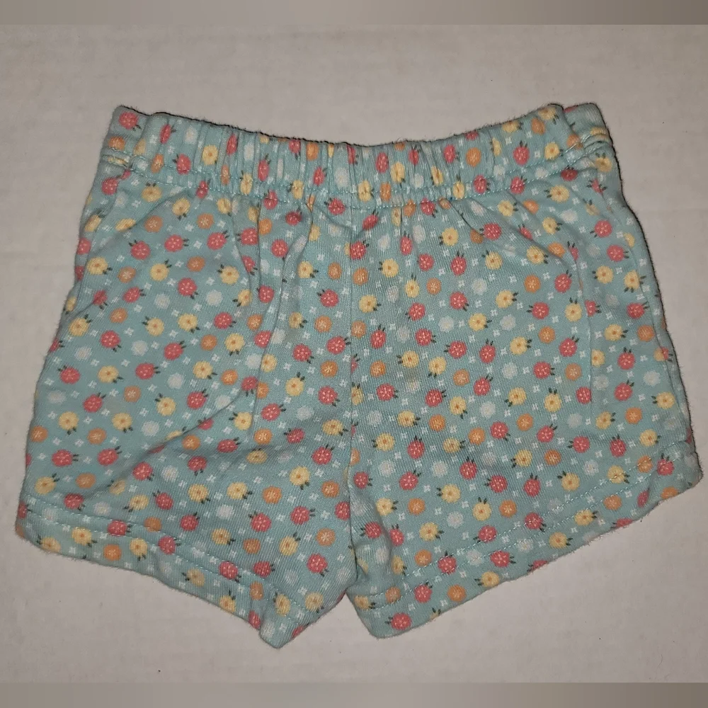 Gymboree Cotton Floral Patterned Shorts 3 6 Months Pockets